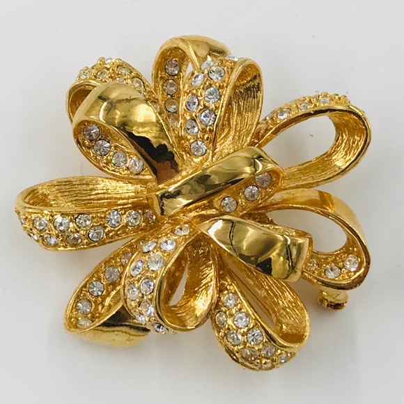 Stunning bow brooch signed Roman - Picture 1 of 4